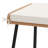 Ensemble bistro 5 pièces en osier pour patio avec repose-pieds et table d'appoint