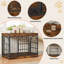 Mobilier de caisse robuste pour chien de 39 pouces, table de bout décorative pour animal de compagnie, chenil en bois pour l'intérieur-132922662