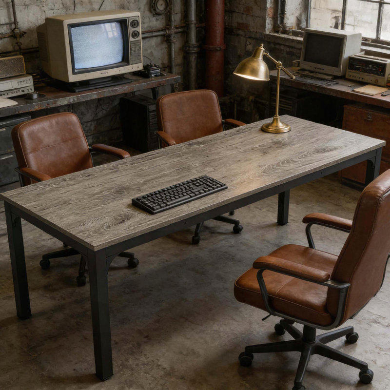 Bureau moderne à domicile, Gris / Noir