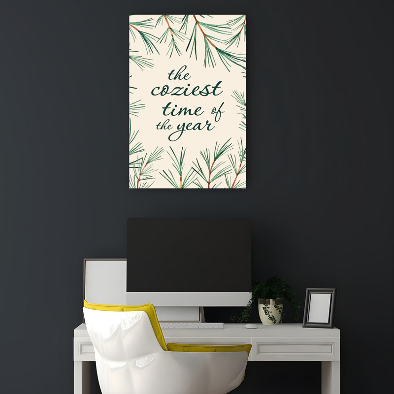 Cozy Winter Branches Elegant Abstract Contemporary, H 18 po x l 12 po