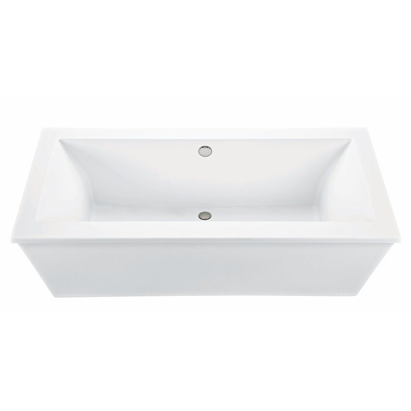 Andrea® 10 Freestanding Soaker Tub, White