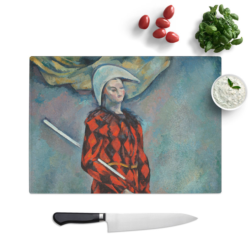 Harlequin by Paul Cezanne Chopping Board, 0.4cm H x 28.5cm W x 39cm L