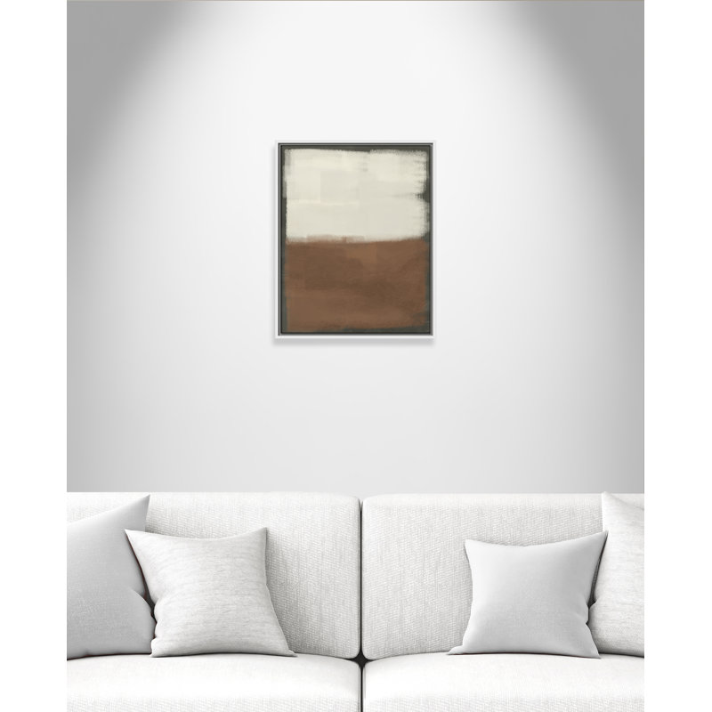 Coronado Alabaster Burst 2 - reproduction sur toile avec cadre flottant, H 21,5 po x l 17,5 po x P 2 po, Blanc / Blanc