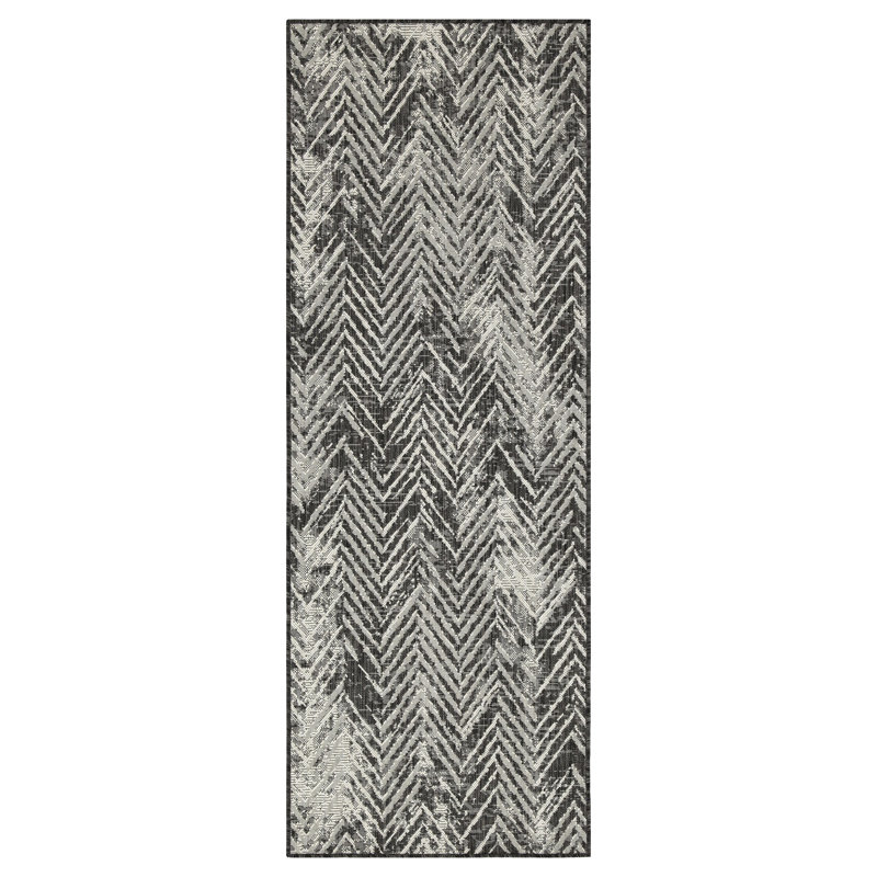 7'10" X 10'3" Area Rug - Sunshine Gchar2011 Anthracite, Polypropylene, , Stain , For Indoor/Outdoor Pleasant Areas, And Pet Anthracite Rug, Polypropylene , Indoor/Outdoor, &