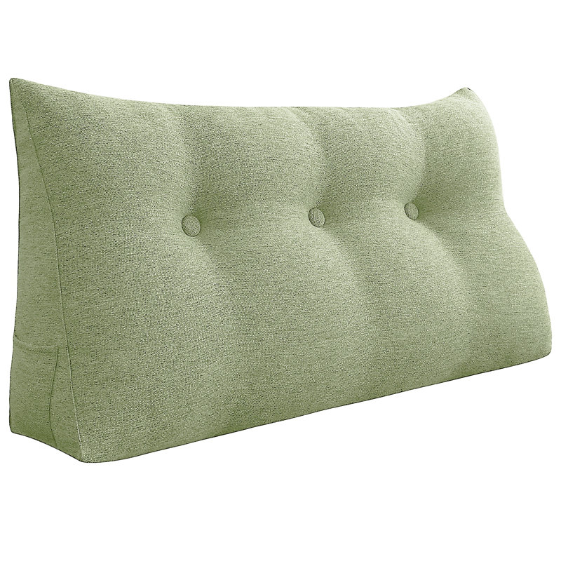 Coussin de tête de lit confortable, Lit simple, Vert subtil