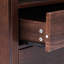 Table de chevet brune moderne Mid-Century