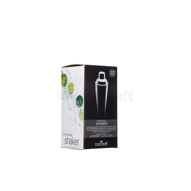 BarCraft Insulated Double Walled Stainless Steel Cocktail Mixer