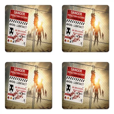 Square 4 Piece Coaster Set