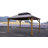 Outdoor Hardtop Gazebo, Galvanized Iron Double Vent Roof with Curtains & Netting, Aluminum Frame Pavilion for Patio, Lawn, Deck, Garden-113060372-113060371
