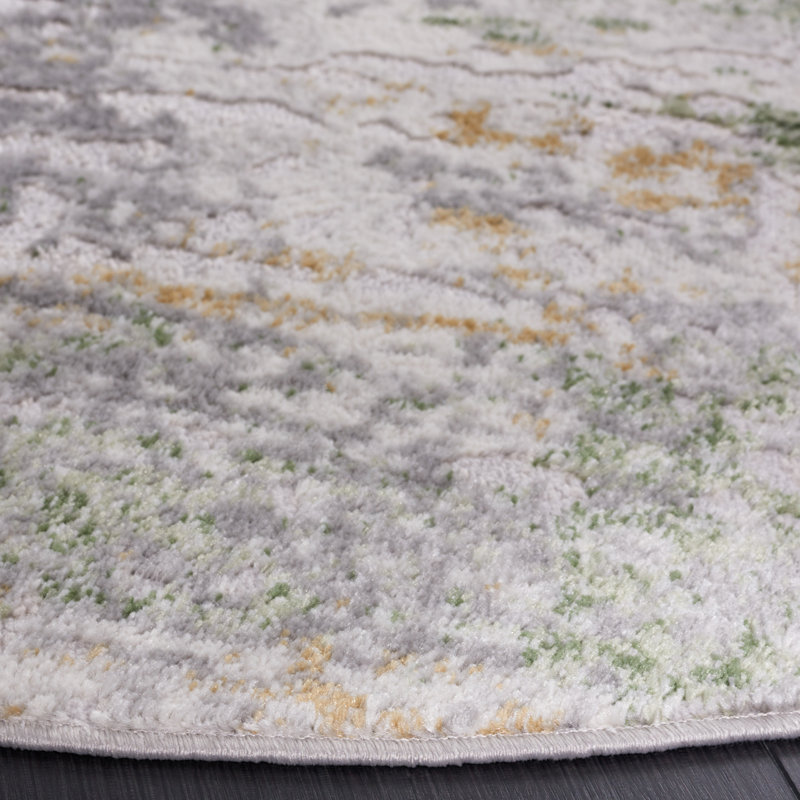 Palma Performance Abstract Rug, Round 6'7"