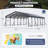 20 Ft. W x 30 Ft. D Garage, Canopy, Galvanized Steel Roof Carport