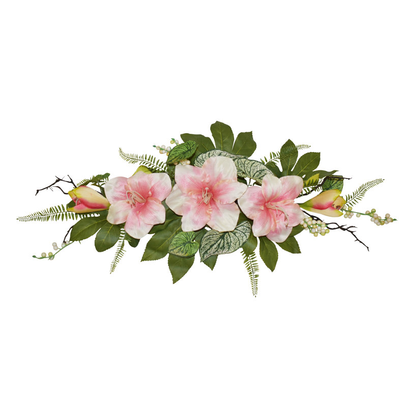 Ornement 32 po Amaryllis rose