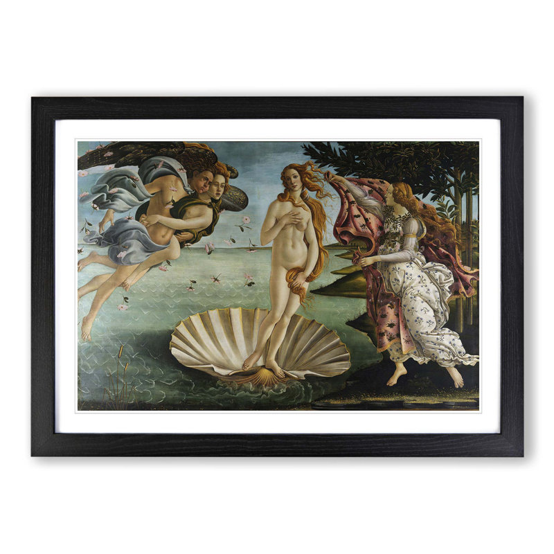 Sandro Botticelli - Single Picture Frame Painting, Black