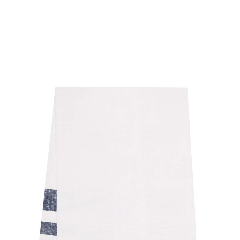Serviette Morgan Indigo, White