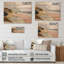 «Bold Rose Sand Beach» Horizon II - Décoration murale en bois côtier sur bois de pin naturel-1623181894