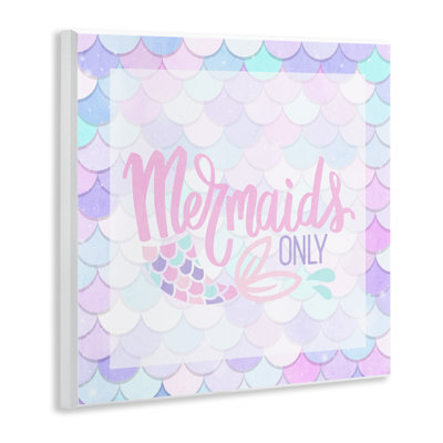 «Pastel Mermaids Only», plaque murale par Kim Allen
