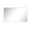 Miroir de salle de bain mural 60 po x 36 po à DEL, brouillard, réglable pour les soins de la peau brillants et miroir de rasage
