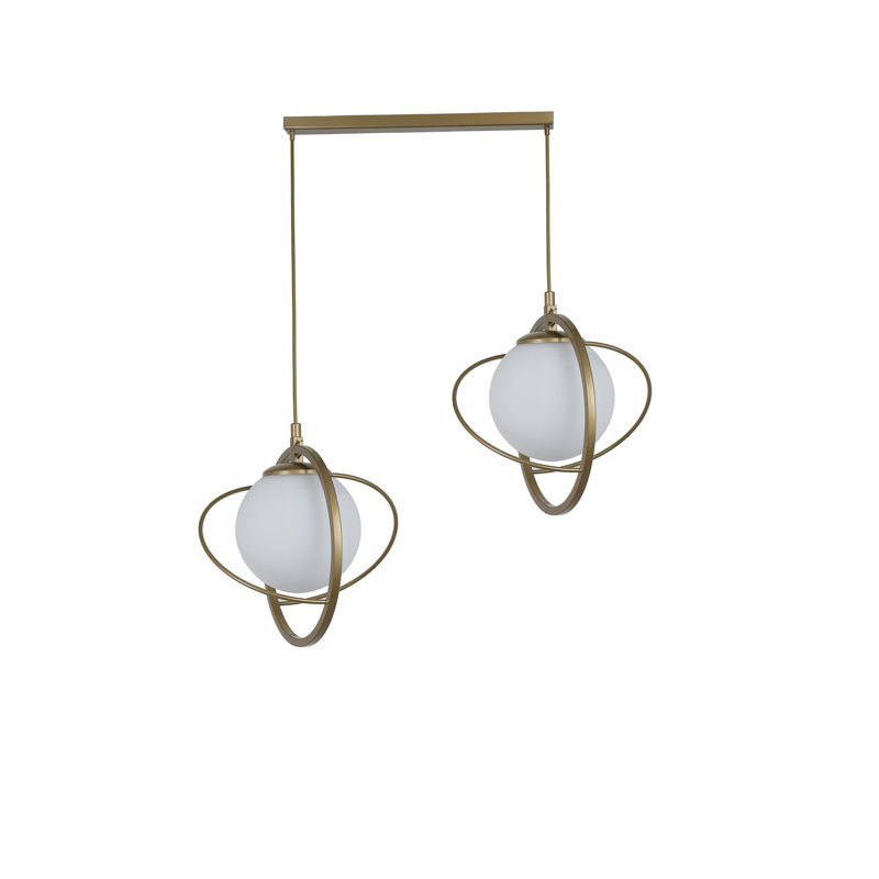 Chandle Chandelier, White/Antique