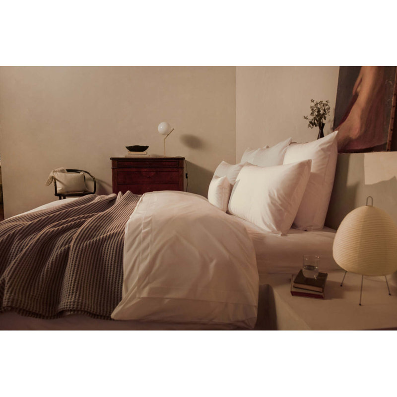 Giza Reserve Percale Sheet Set, Ivory, Cal King Sheet Set with 2 King Pillowcases