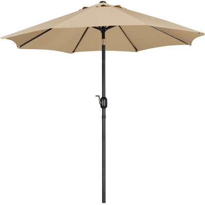 Parasol de marché 9pi avec bouton poussoir