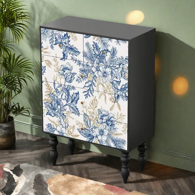 Modern Five  Drawer  Storage Accent Chest