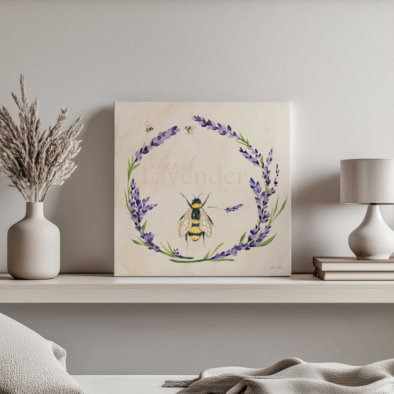 «Lavender Bliss III» par Yvette St. Amant, reproduction d'art sur toile, H 36 po x l 36 po