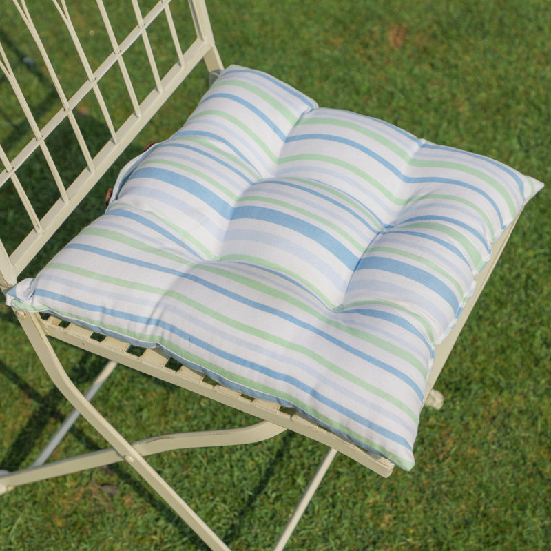 Striped Indoor Dining Chair Seat Cushion