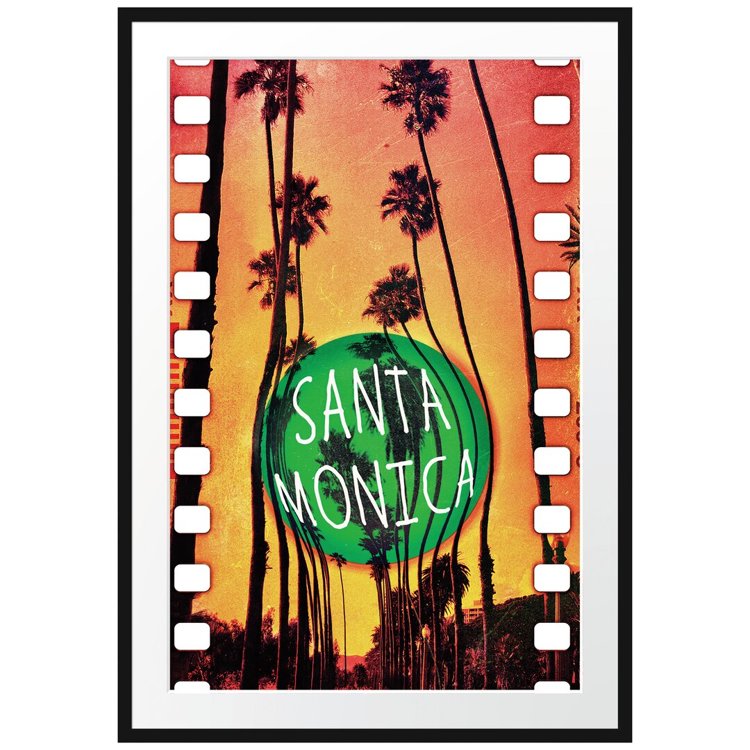 Gerahmtes Poster Santa Monica