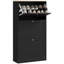 Armoire de rangement étroite pour chaussures pour le vestibule avec 3 tiroirs rabattables et tablettes réglables, range-chaussures pour 18 paires de chaussures, noir