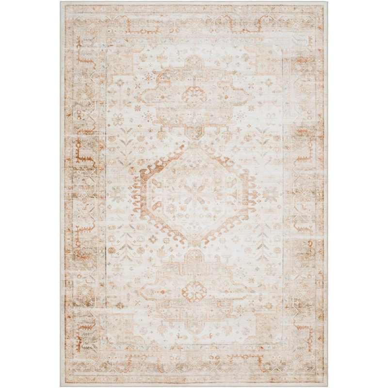 Lympsham Washable Oriental Rug, Rectangle 7'6" x 9'5"