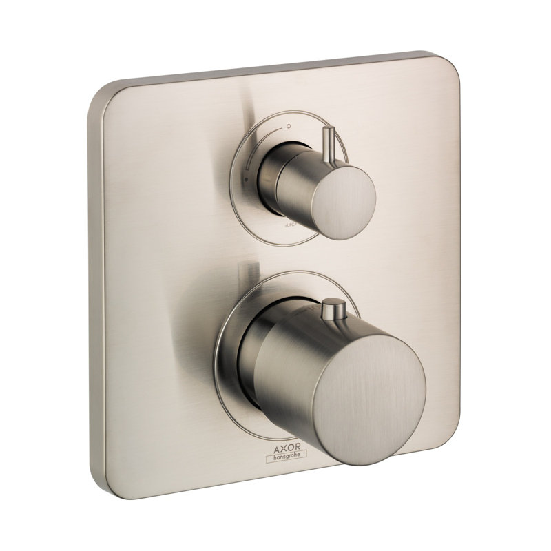 Citterio M Trim Thermostatic with Volume Control, Brushed Nickel
