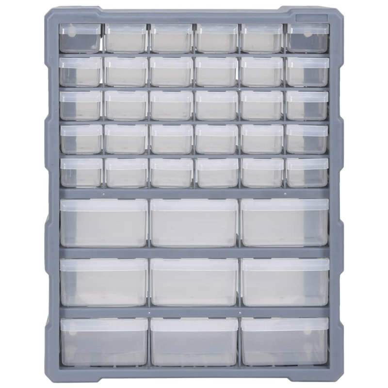 Rebrilliant Plastic Decorative Bin, Grey