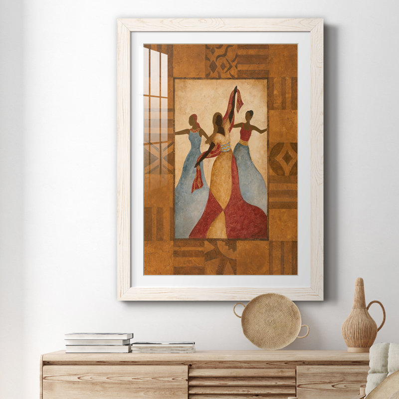 Célébration - peinture encadrée, Cadre blanc, H 37,5 po x l 27,5 po x P 1,5 po