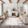 Modern Abstract Area Rugs Machine Washable Indoor Mat, Non-Slip Contemporary Floor Cover, Ultra-Soft Low Pile Accent Carpet