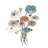 Metal Bouquet Floral Multi Colored Wall Decor with Mesh and Wire Details