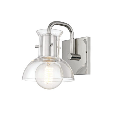 Luke Single Transparent Dimmable Bath Sconce