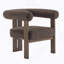 Chaise d'appoint moderne rembourrée avec accoudoirs ronds-1531040941
