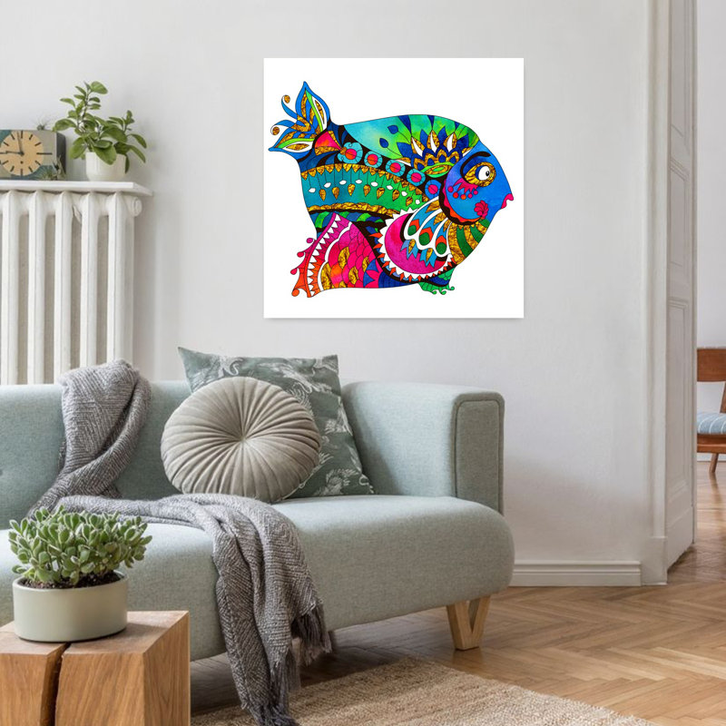 Art contemporain contemporain abstrait, H 32 po x l 32 po