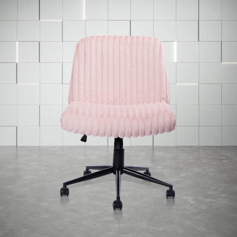 Fauteuil de jeu rotatif réglable rose Jettine