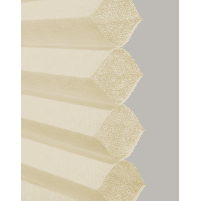 Sharri Motorized Cordless Blackout Cellular Shade, Ivory, 30"W x 64"L, 34"W x 64"L