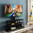 Tv Stand With Black Glass For 32 - 65 Inch Tvs And Enhanced Viewing Experience Adjustable Angles Optimal