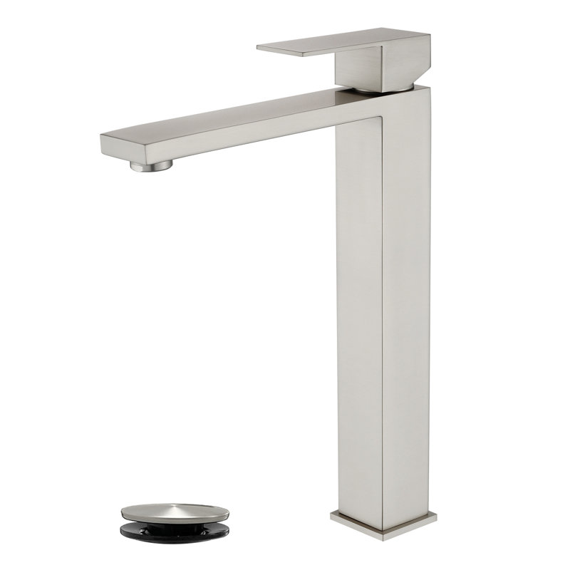 Robinet à un trou avec bonde escamotable, Brushed Nickel