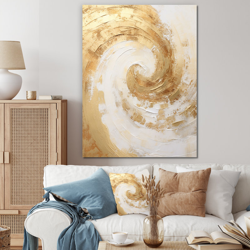 Ebullient Energy Spiral I - Abstract Spirals, impression sur toile_106082, H 32 po x l 24 po x P 1 po, Toile tendue