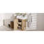 Solutions de rangement élégantes MDF transitionnel grain de bois pour les salles de bain compactes