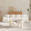 Canapé-lit d'angle modulaire en forme de U de 135,4 pouces (344 cm) avec méridienne, grand canapé-lit 4 places sans dossier, capitonné, avec 2 poufs et 4 coussins pour salon-1559854379
