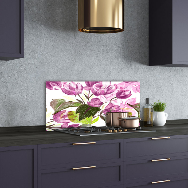 50cm W x 100cm L Glass Peel and Stick Panel
