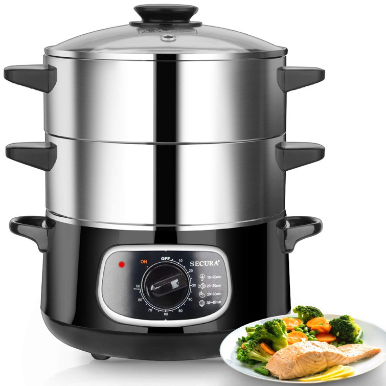 3 Tier Steamer Cooker Steam Pot Food Cooking Hot Pot Stainless