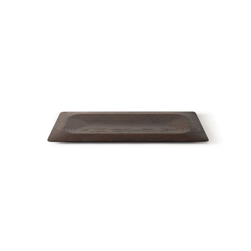 Solid Wood Tray, Dark Brown