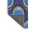 Tapis bleu tissé à la machine-655303314