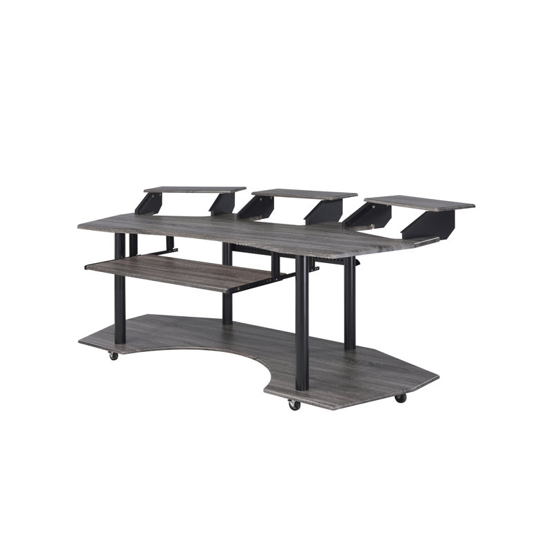 Bureau Eleazar, Chêne foncé, H 37 po x l 83 po x P 40 po